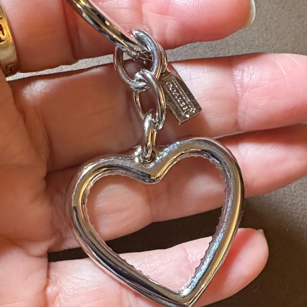 Coach Silver Heart Keychain - Picture 3 of 4
